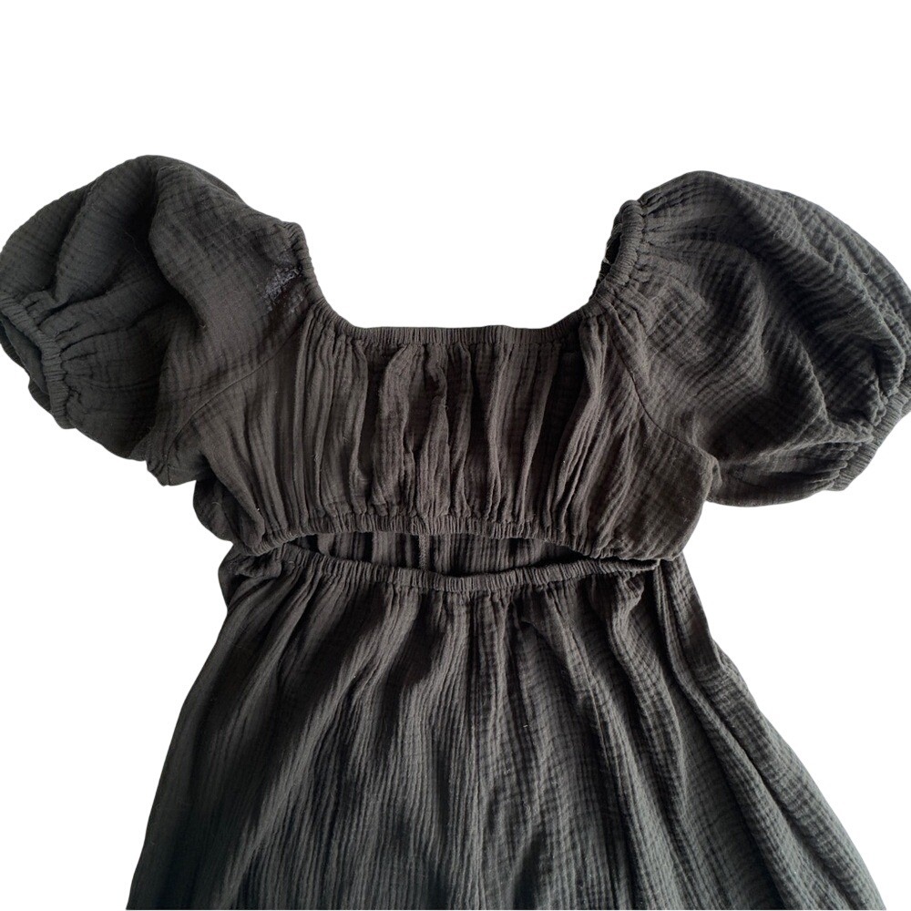 HYFVE Black Women's Cotton Jumpsuit Size Medium - Picture 4 of 7
